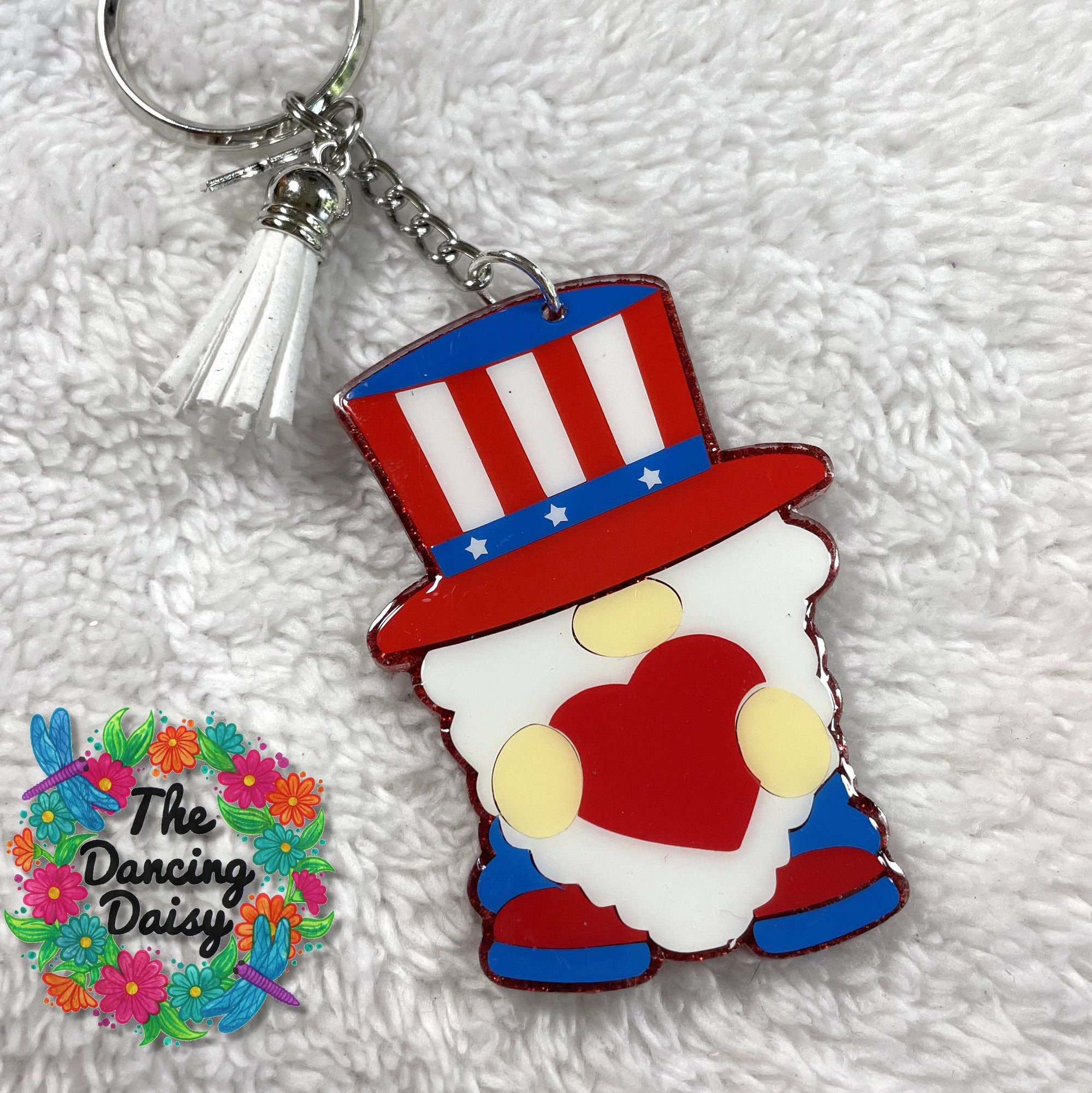 Patriotic Gnome Acrylic Blank