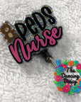 PEDS Nurse Badge Reel Blank