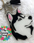 Siberian Husky Face Acrylic Blank