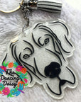 Great Dane Face Uncropped Acrylic Blank
