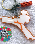 Female Karate Kick Acrylic Blank