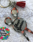 Hair Stylist Shears Monogram Acrylic Blank