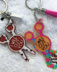 Hair Stylist Shears Monogram Acrylic Blank