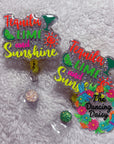 Tequila Lime Sunshine Badge Reel Blank