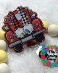 Christmas Truck Decal & Acrylic Blank COMBO