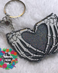 Skeleton Hands Heart Acrylic Blank