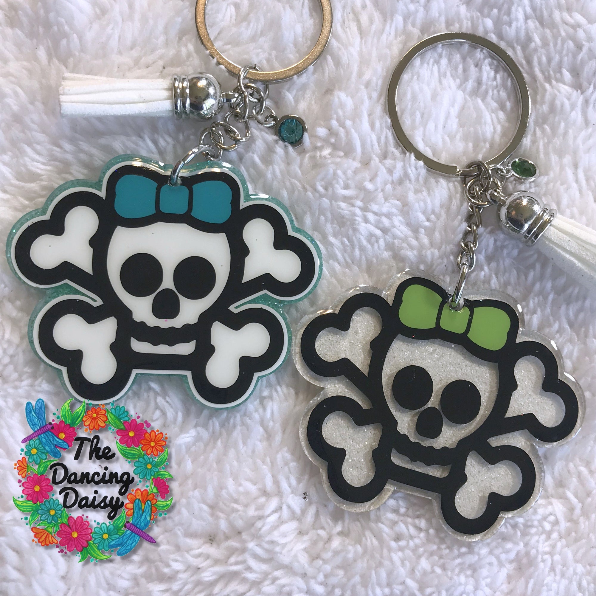 Skull Crossbones Girl Acrylic Blank
