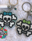 Skull Crossbones Girl Acrylic Blank