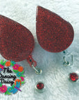 Blood Tear Drop Acrylic Blank