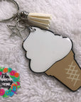 Ice Cream Cone Acrylic Blank