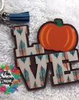 LOVE Pumpkin Acrylic Blank