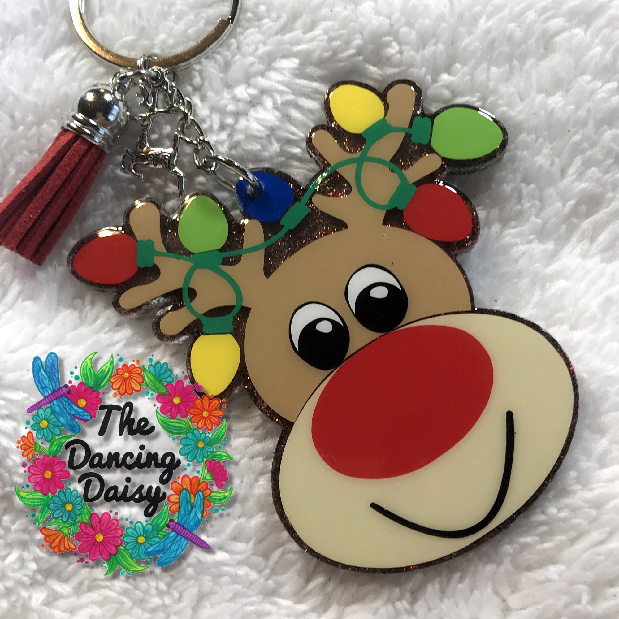 Rudolph with Lights Acrylic Blank