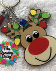 Rudolph with Lights Acrylic Blank