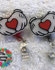 White Gloves Love Heart Acrylic Blank