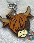 Highland Cow Acrylic Blank