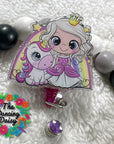 Princess Unicorn Decal & Acrylic Blank COMBO