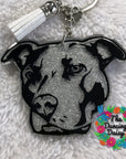 Pit Bull Face Acrylic Blank