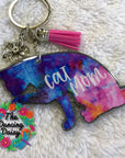 Cat Licking Paw Acrylic Blank