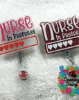Nurse in Progress Badge Reel Blank