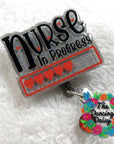 Nurse in Progress Badge Reel Blank