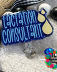Lactation Consultant Badge Reel Blank