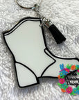 Drill Team Boot Acrylic Blank