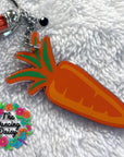 Carrot Acrylic Keychain Blanks