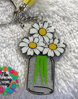 Daisies Mason Jar Acrylic Blank