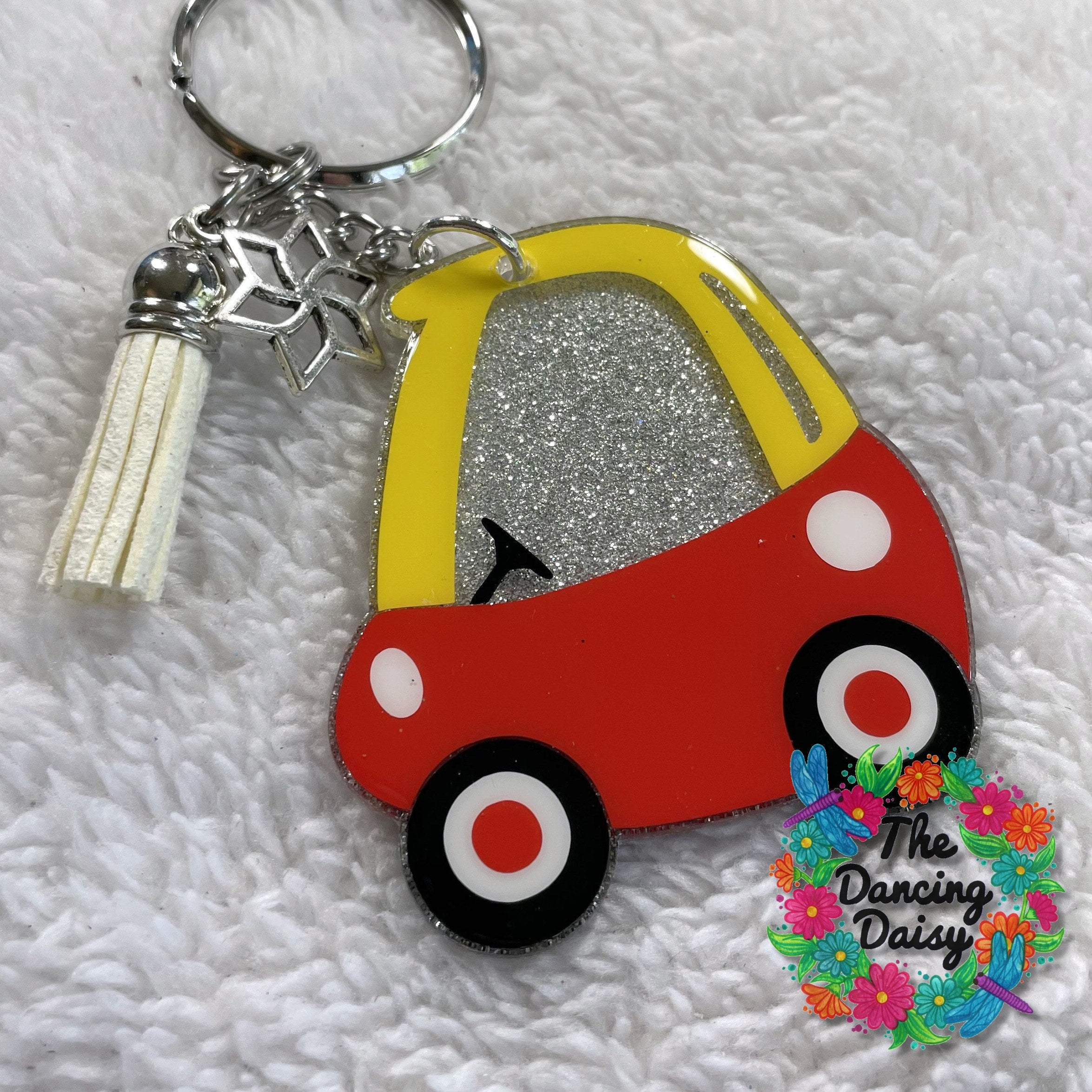 The Getaway Car Round Transparent Acrylic Keychain, For Men - Temu