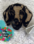 Dachshund Face Acrylic Blank