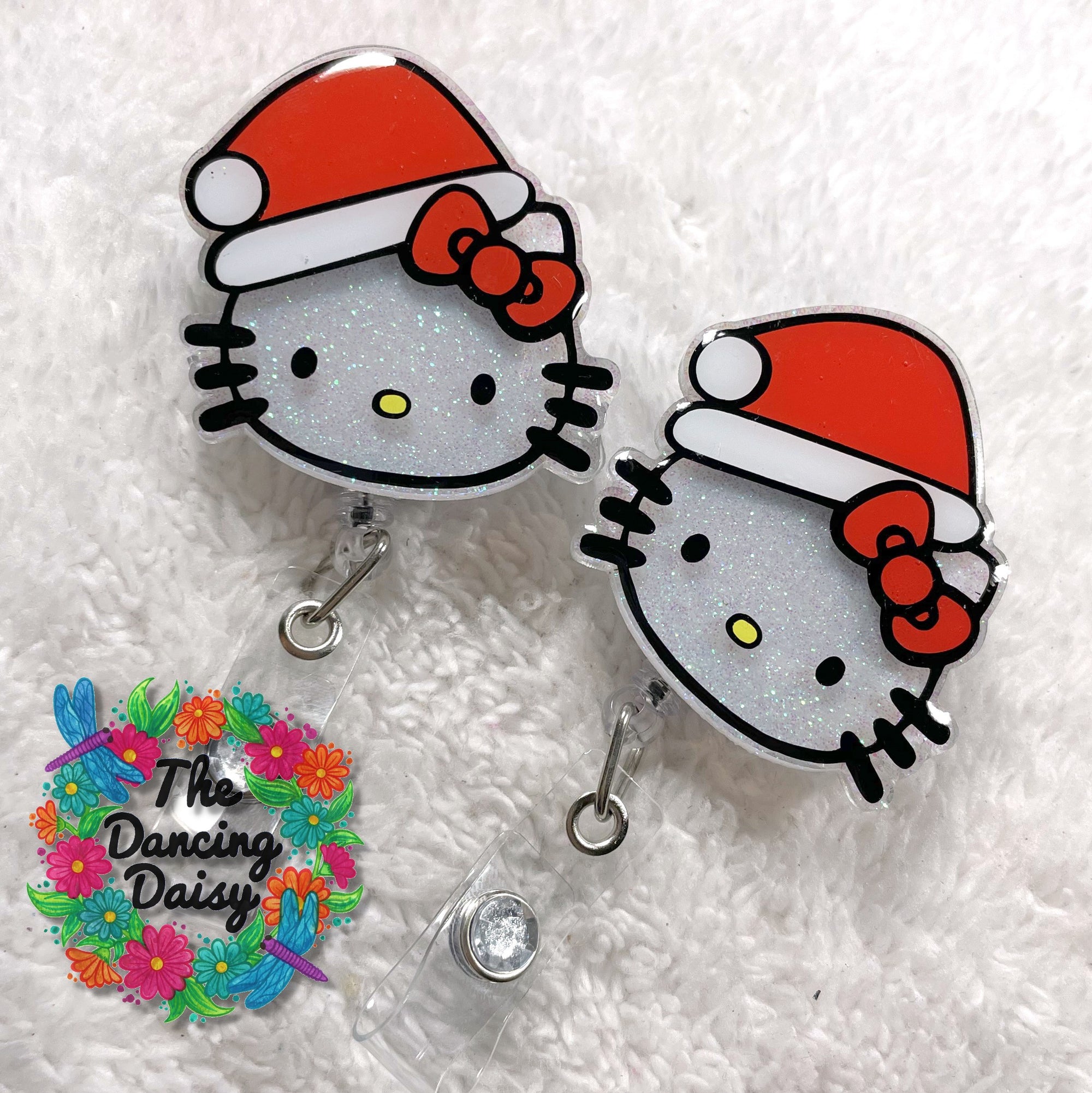 Santa Kitty Acrylic Blank