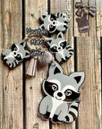 Raccoon Sitting Acrylic Blank