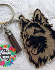 German Shepherd Long Coat Head Acrylic Blank
