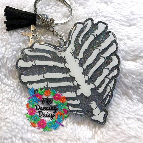 Rib Cage Heart Acrylic Blank