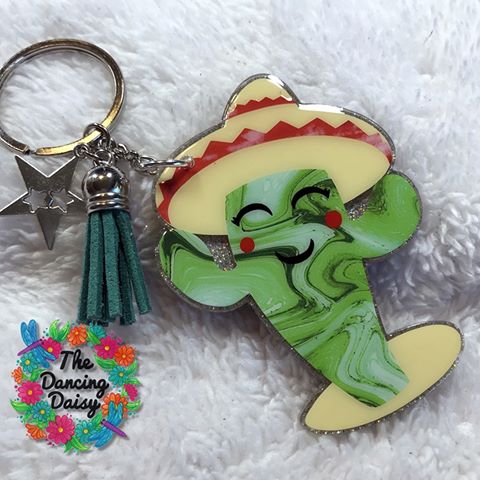 Embroider This Clear Acrylic Key Ring