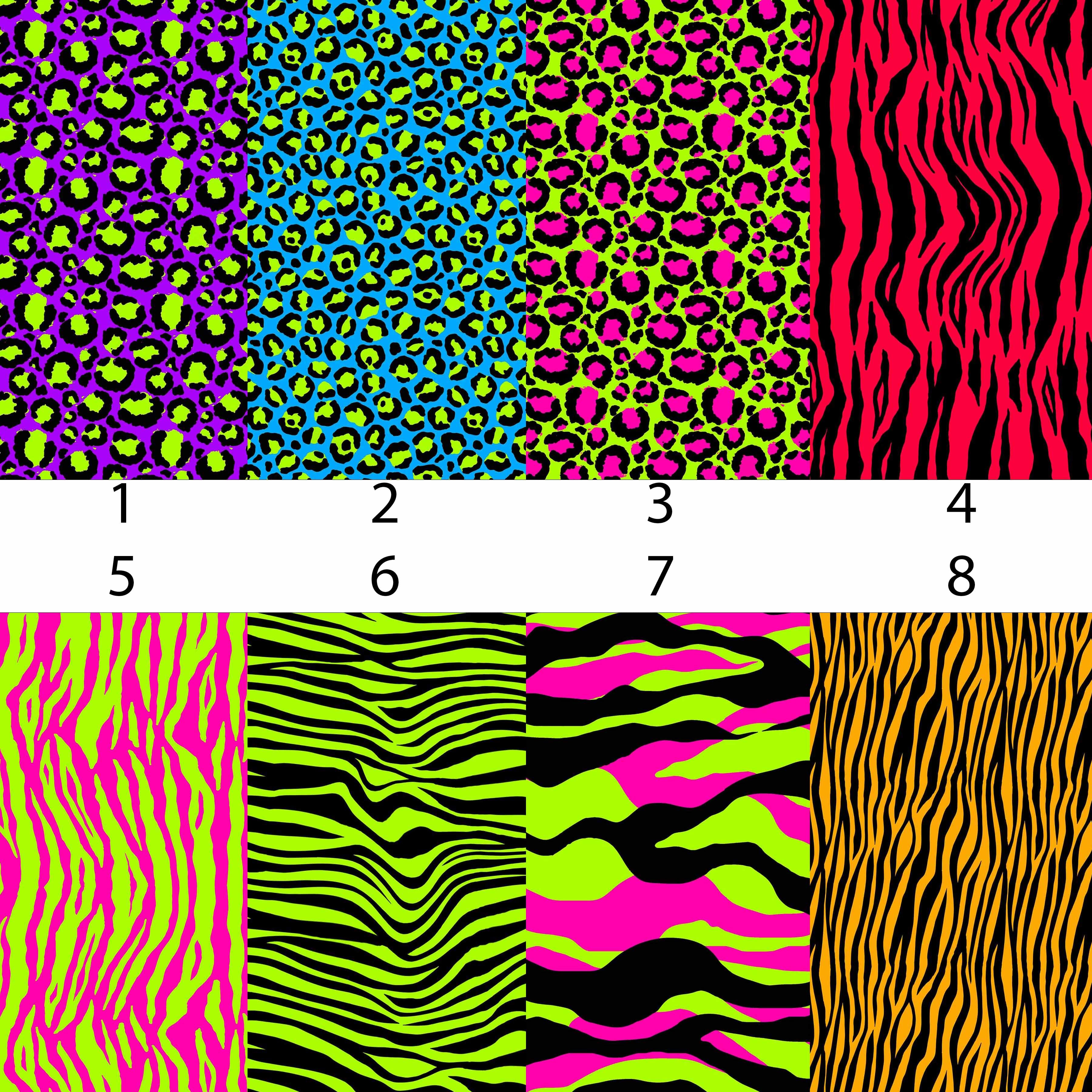 Rainbow zebra HTV or adhesive pattern