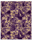 Purple Gold Marble 1 Faux Leather