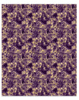 Purple Gold Marble 1 Faux Leather