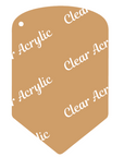 Pencil Clear Acrylic Blank for Keychain Ornaments