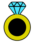 Diamond Ring (Solid) Acrylic Blank
