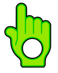 Hand Button Pusher Acrylic blanks SVG files