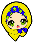 Girl Hijab Acrylic Blank