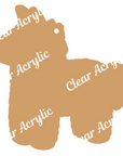 Pinata Donkey Acrylic Blanks for Craft DIY Key Chains
