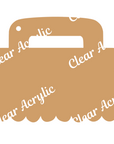 Scrub Brush Acrylic Blanks for glitter vinyl crafts