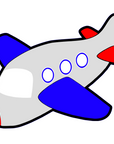 Airplane Luggage Tag Acrylic Blank