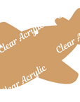 Airplane Acrylic Blank for Key Chains