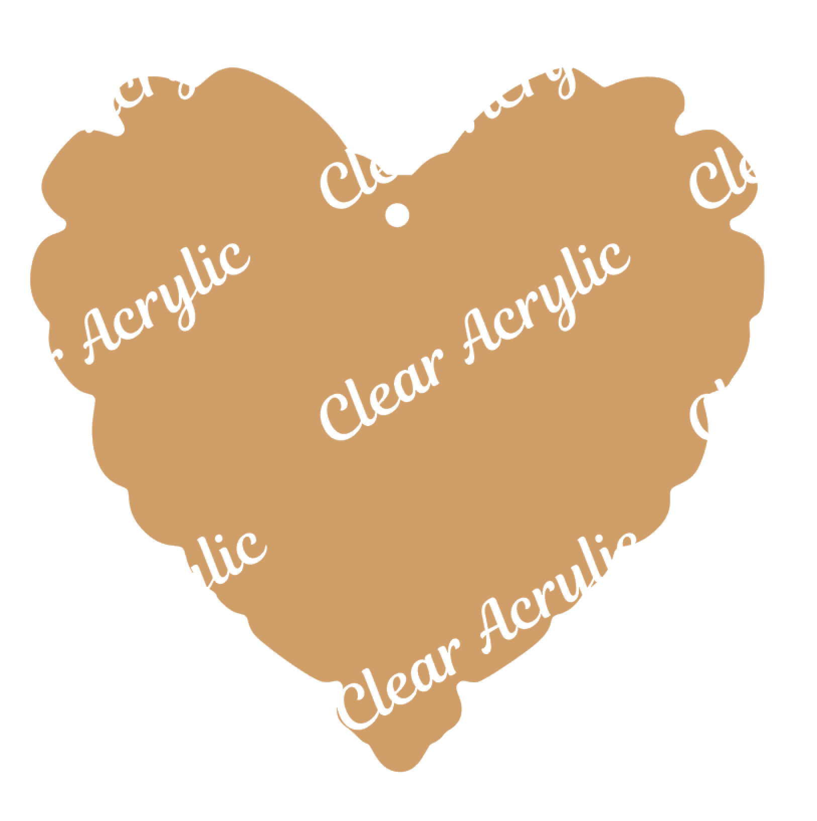 4 clear acrylic round blanks (set of 10) – Dear Heart Signs