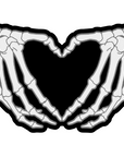 Skeleton Hands Heart Acrylic Blank