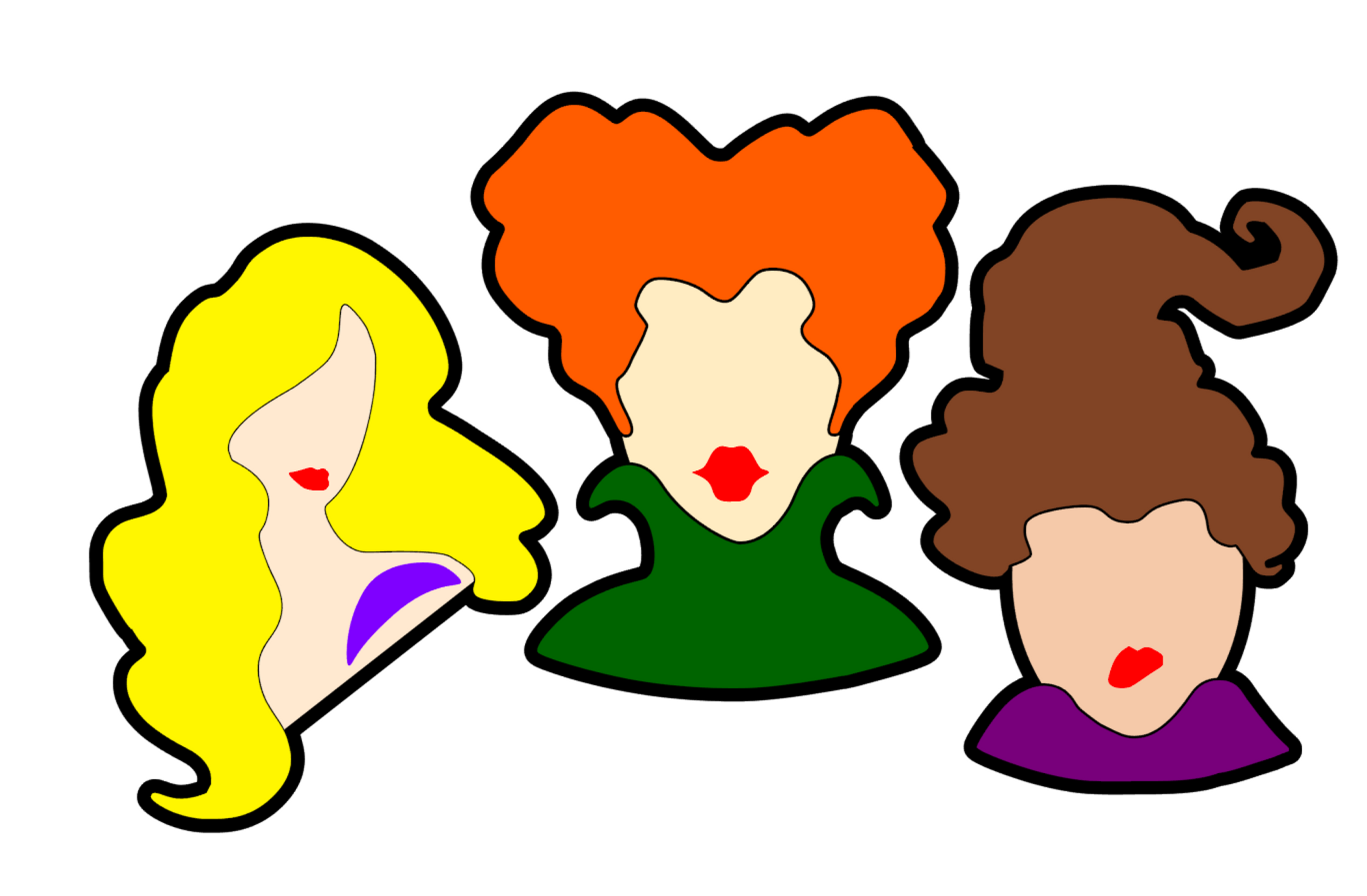Sanderson Sisters Acrylic Blanks (SET of 3)
