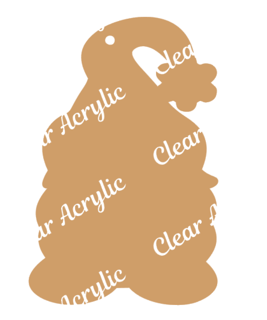 Christmas Gnome Acrylic Blank for Key Chain Crafting – Moxie Vinyls